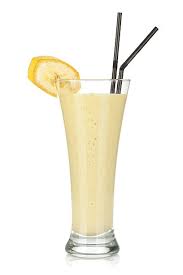 حليب و موز و عسل وسط